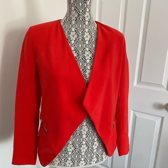 H&M red blazer size 4 worn once - Picture 2 of 3